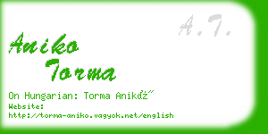 aniko torma business card